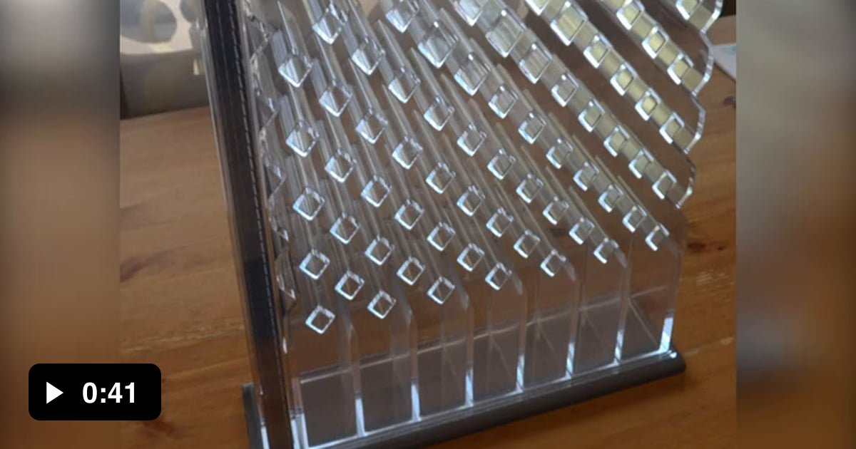 Here is to all you dumb-asses who thought this marble sorting machine ...