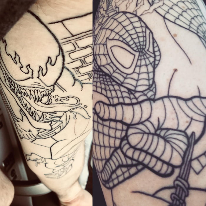 Spider Man Temporary Tattoo by annahtattoo  Tattoogridnet