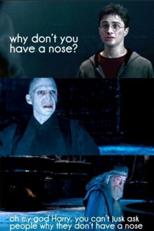 Harry Potter and the Nose of Voldemort - 9GAG