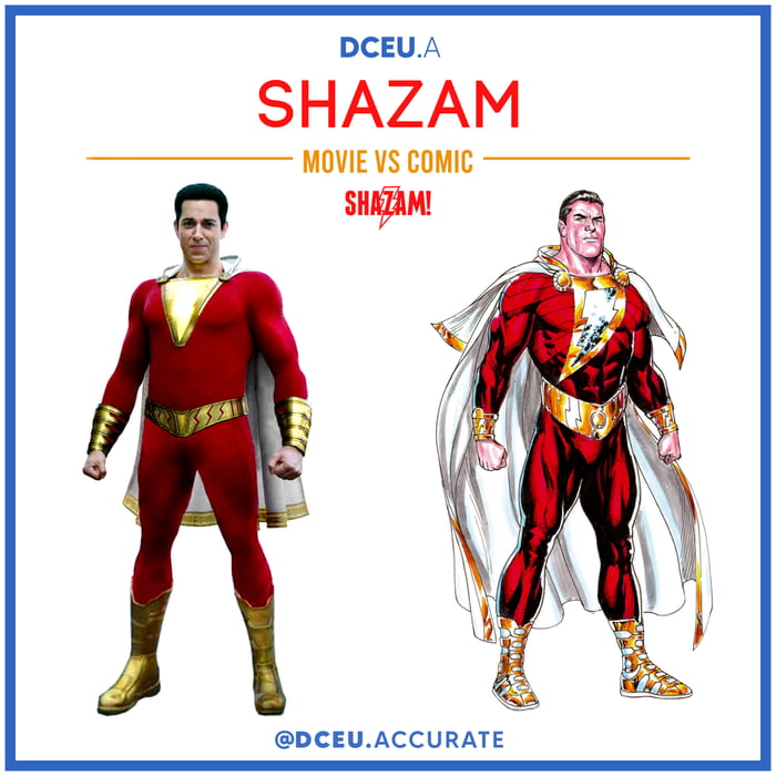 Photo Dceu Shazam Vs Comic Shazam 9gag