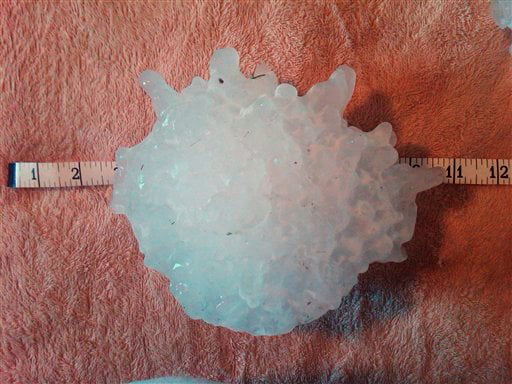 The Largest Hailstone In Recorded History Was Eight Inches In Diameter the-largest-hailstone-in-recorded-history-was-eight-inches-in-diameter
