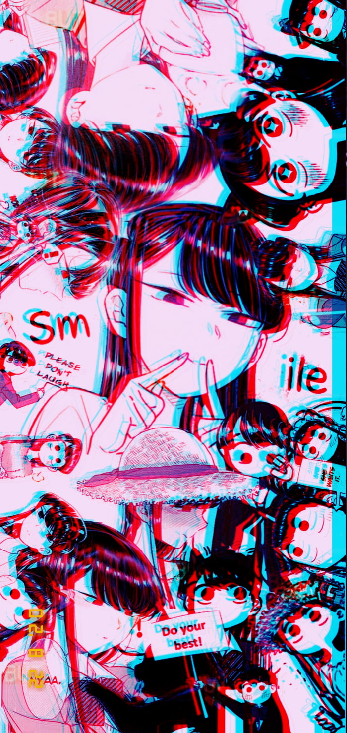 Komi San expression wallpaper edit - 9GAG