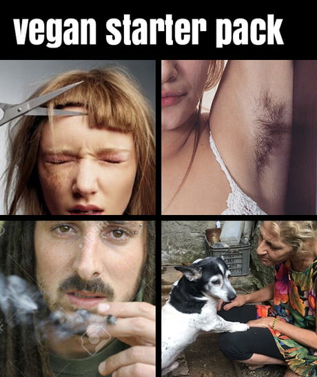 I M A Vegan Therefore I Eat Healthy Starter Pack R