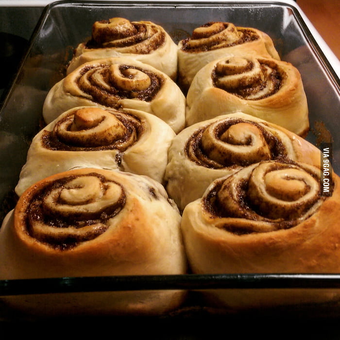 Cinnamon buns are perfect for Easter weekend. - 9GAG