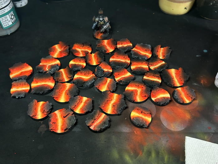 Lava bases for Grey Knights - 9GAG