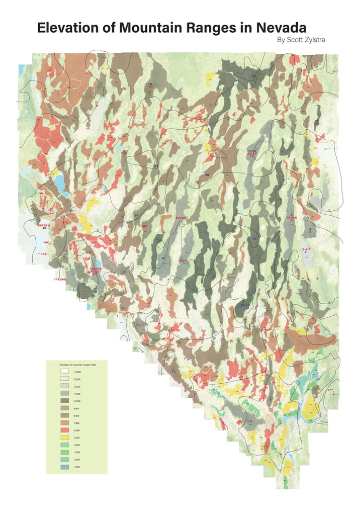 A Cool Guide to Nevada Mountain Range Elevations (+Distance from Las ...