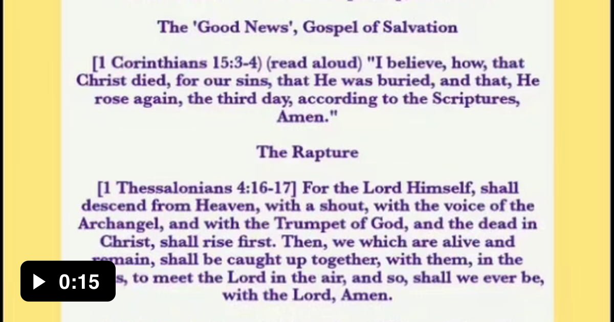 FAST TRAK© => Your discipleship, in Christ: The 'Good News', Gospel of ...