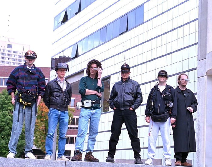 Members of the Wearable Computing Project at MIT. Mid 90's. - 9GAG