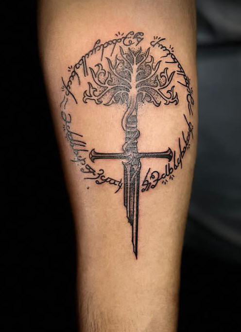 lord of the rings tattoos tree