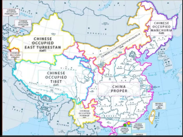 Real map of China 9GAG