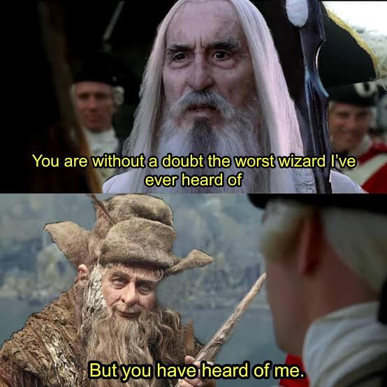 Gandalf the White, Gandalf the Fool. - 9GAG