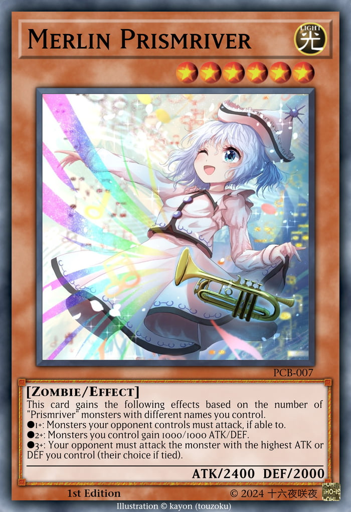 Day 20 of fake touhou yugioh cards. 3 sisters left by the memories of a fourth/dead sister. - 9GAG Day 20 of fake touhou yugioh cards. 3 sisters left by the memories of a fourth/dead sister. - 9GAG