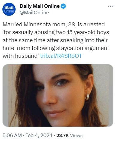 Married Minnesota Mom Is Arrested For Sexually Abusing Two 15 Year-old ...