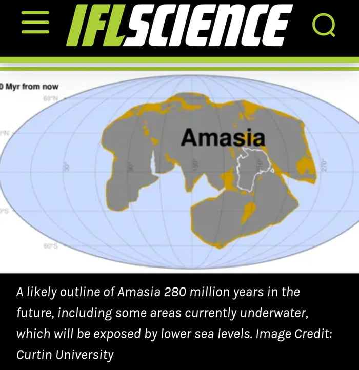 Meet The World’s Next Supercontinent, Amasia In 200-300 Million Years ...