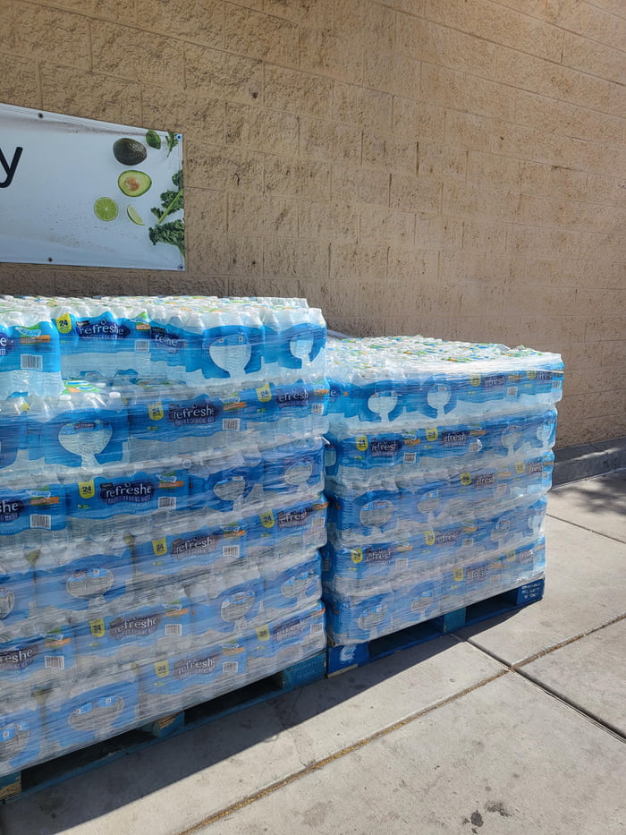 Safeway stores their cheap plastic water bottles in direct sunlight