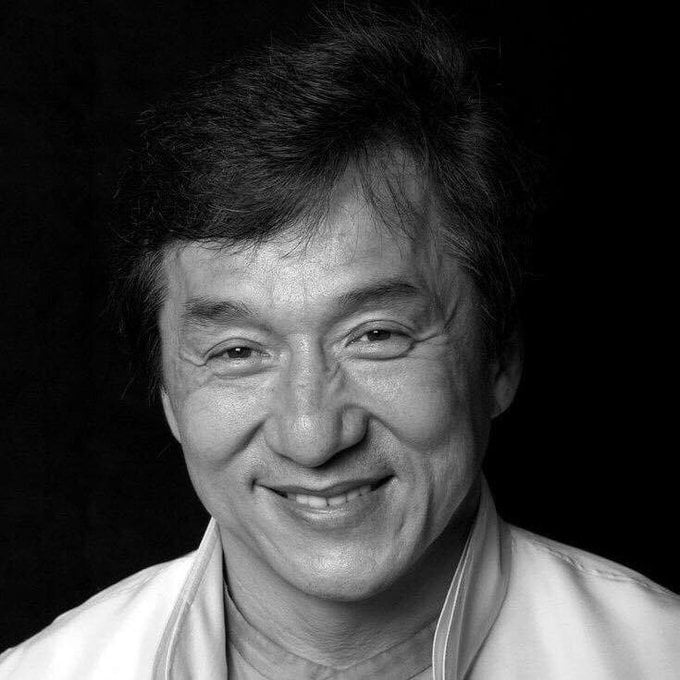 Jackie Chan peacefully passed by a grocery store in Hong Kong today at ...