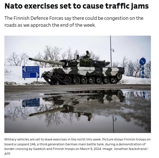 Sometimes it's difficult to be in time in Finland when tanks are on the ...