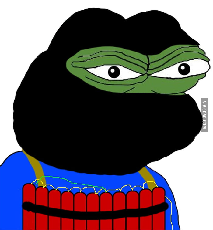 Here you see a rare terrorist pepe. If you steal this meme he will come ...