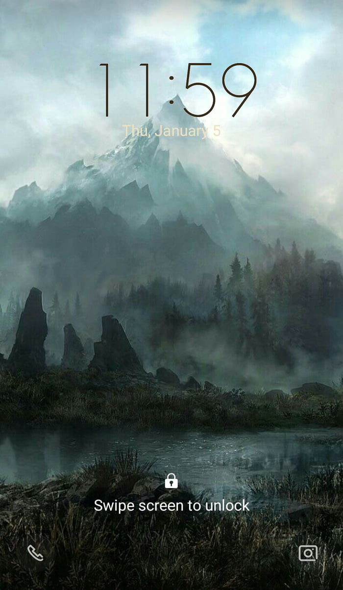 Skyrim Lock Screen I People Are On Terested I Can Post The Picture And