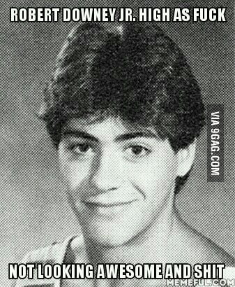 Rdj High RDJ high as f**k - 9GAG