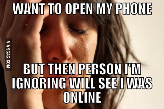 First world problem whats'app - 9GAG
