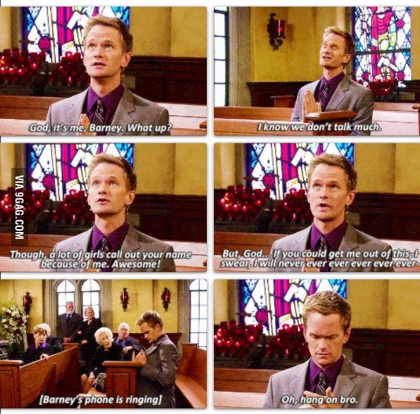 Barney Stinson & God - 9GAG