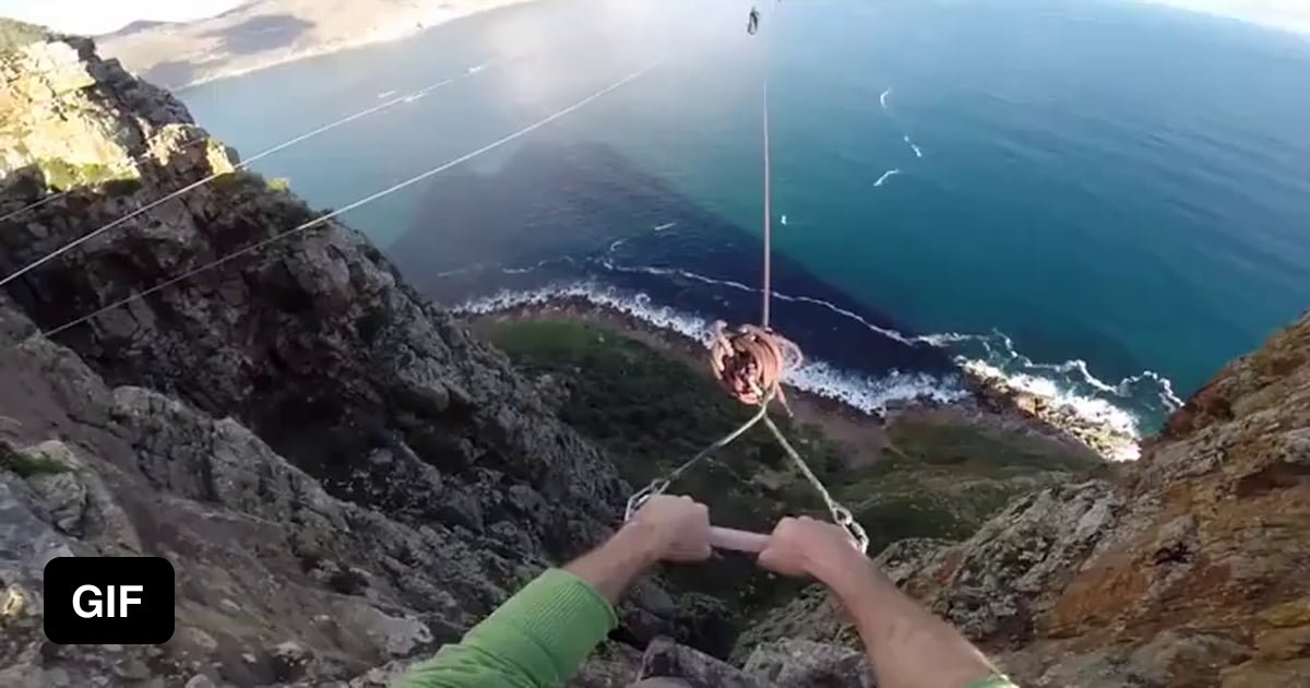 Launching out over a cliff - 9GAG