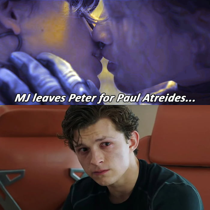 Spell's side effect, MJ forgot Peter and fall for Paul Atreides. - 9GAG