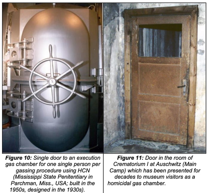 US vs. German Gas Chamber Doors. It's Amazing How Different They Look