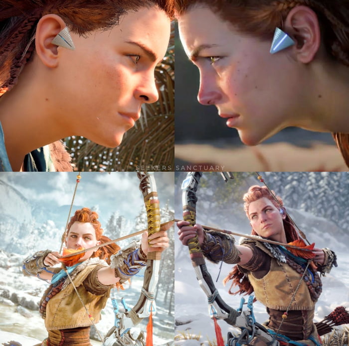 Aloy In Zero Dawn Vs Aloy In Forbidden West 9GAG