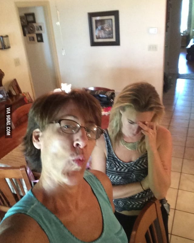 Friends Mom Takes A Selfie For The First Ti