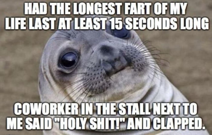 I thought I was alone at the toilet. - 9GAG