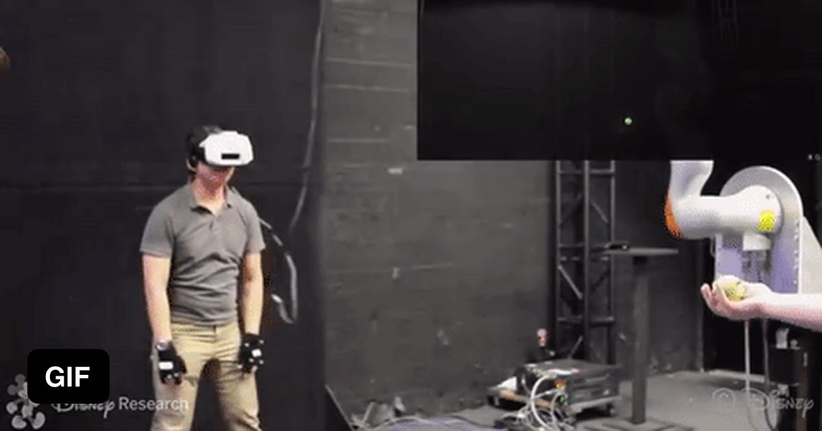 Disney's new system lets you catch a real ball using VR - 9GAG