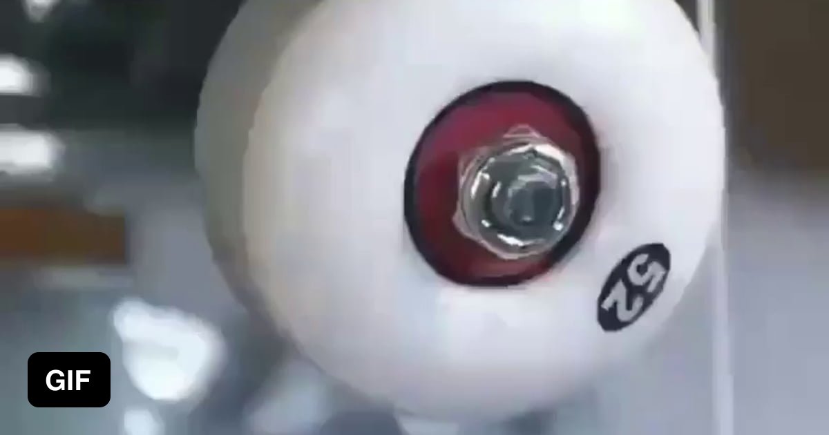 Spinning a skateboard wheel at 400 mph 9GAG