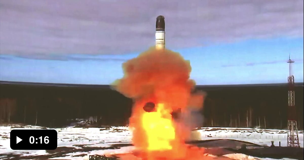 Russia successfully launched an intercontinental ballistic missile of ...