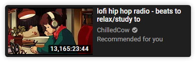 Chilledcow S Last Stream Lasted For 13 165 Hours 23 Minutes And 44 Seconds That S About 1 5 Years 9gag