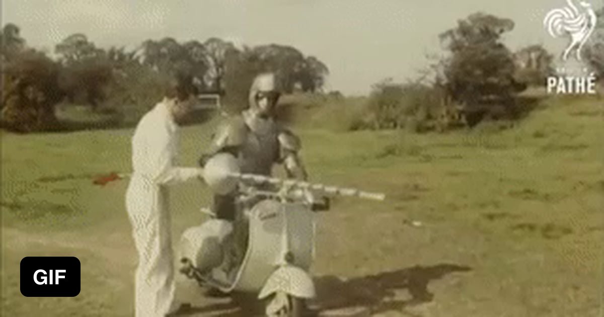 Scooter Jousting aka Vespa Joust (1957) 9GAG
