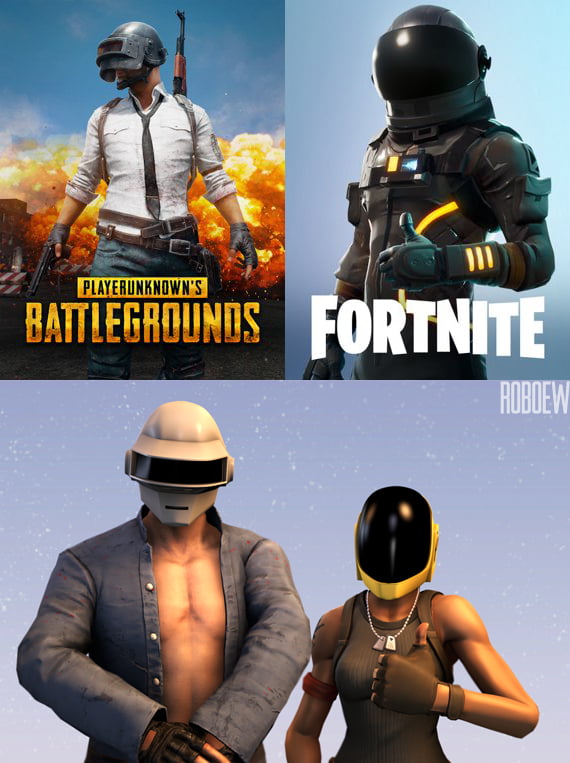 Pubg And Fortnite Compared To Daftpunk Daft Punk Battle Royale 9gag