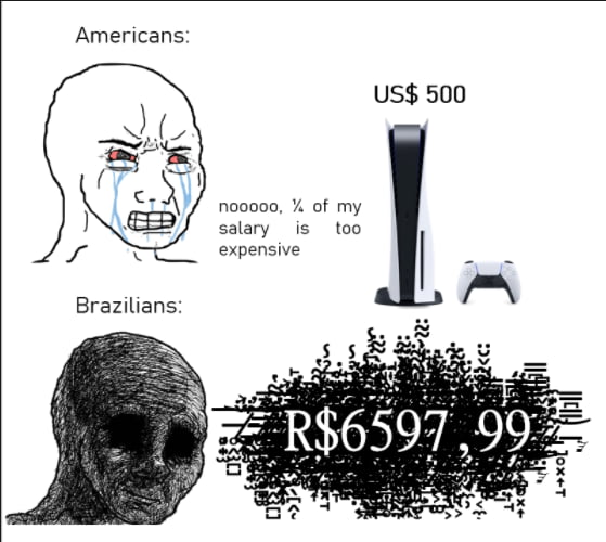 The Minimum Salary In Brazil Is R 1 045 A Month 9GAG
