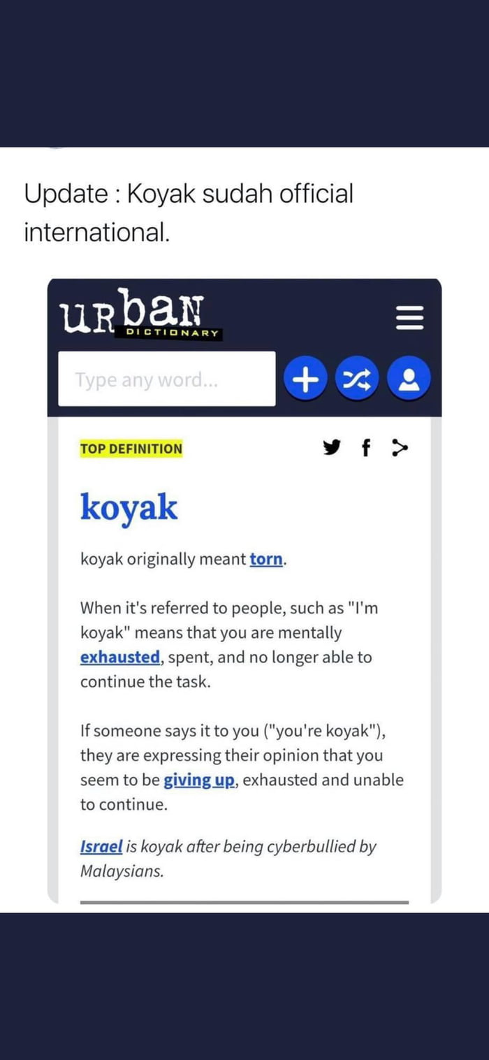 Meaning koyak Keahk or