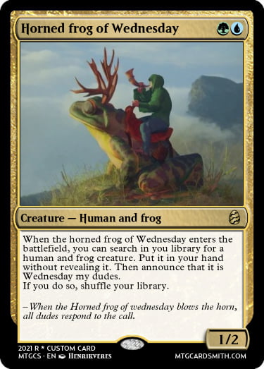 black mtg cards Frog main image 0