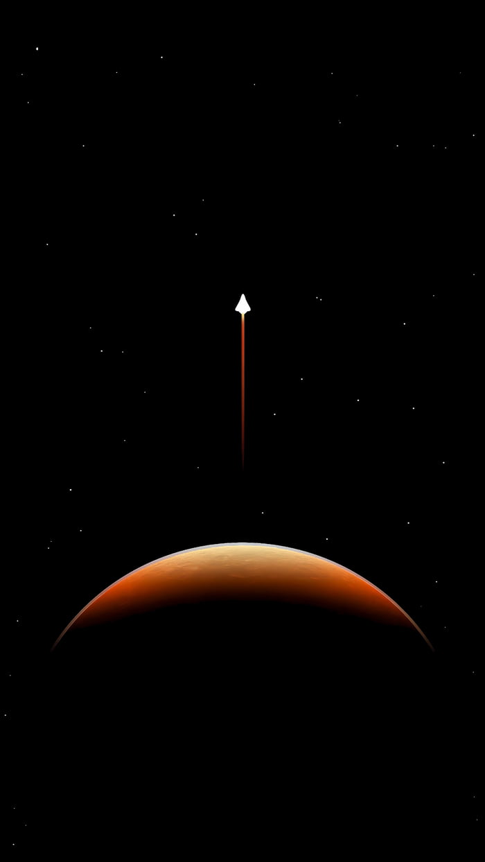 Dark Minimal Space Wallpaper (1440x2560) - 9GAG