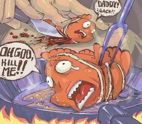 I googled "Finding Nemo porn", this was not quite what I ...