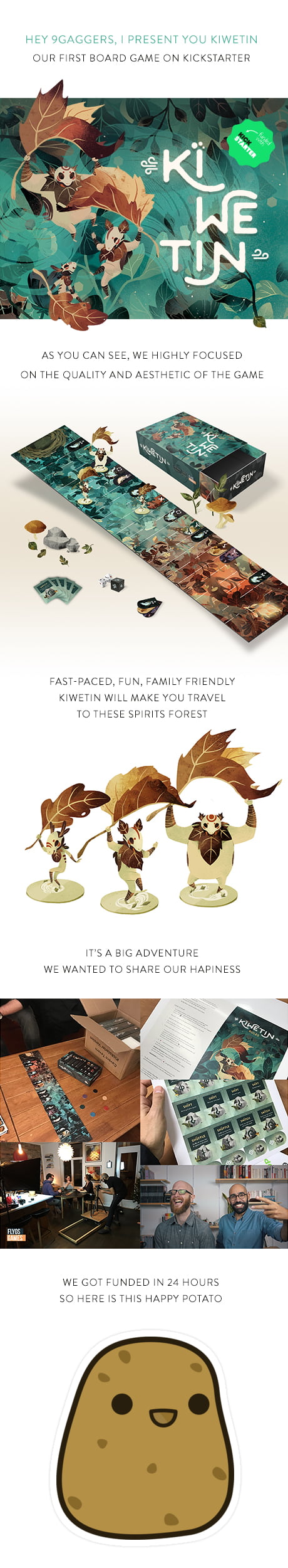 Kiwetin Board Game Kickstarter Success Long Time Watcher First Time Posting I Hope You Like It 9gag