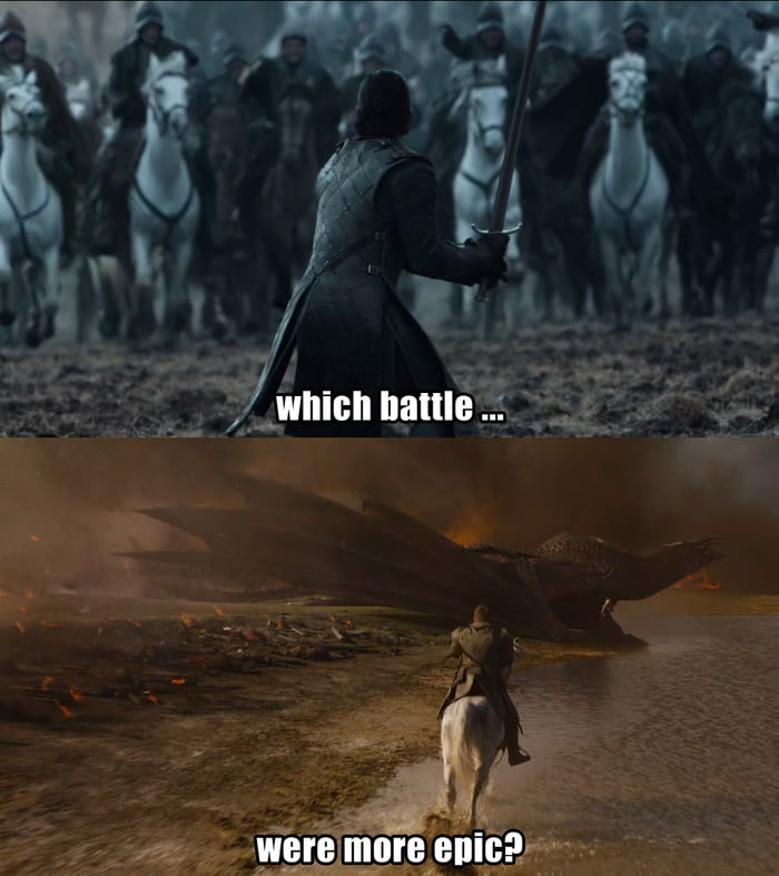 Which battle were more epic? - 9GAG