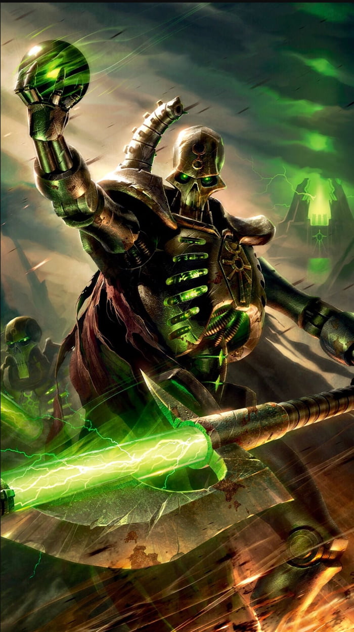 Another Warhammer 40k phone wallpaper for you and today is the Necrons