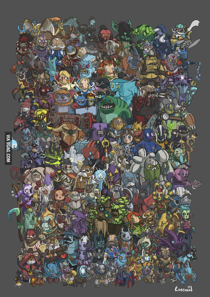 All dota 2 characters - 9GAG