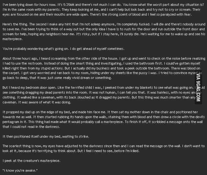 One of the very best of creepypasta :3 - 9GAG