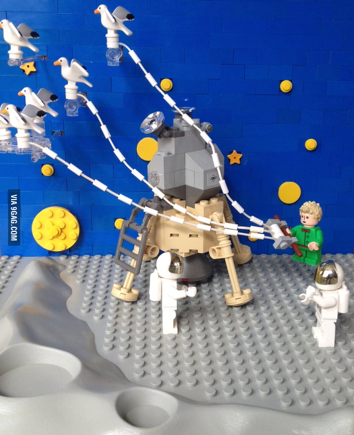 The Little Prince visits the moon on his journey from Asteroid B-612 to ...