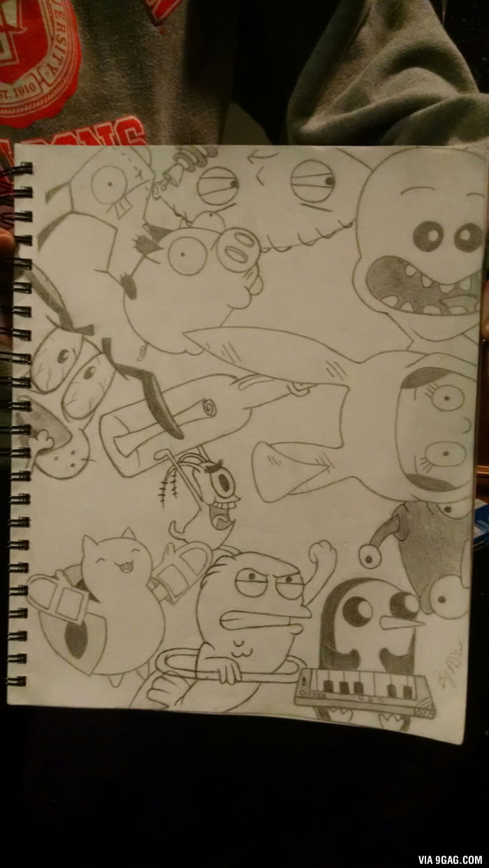 My girlfriend drew this, what do you guys think? - 9GAG